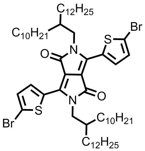 M8176,3,6-bis(5-bromothiophen-2-yl)-2,5-bis(2-decyltetradecyl)pyrrolo[3,4-c]pyrrole-1,4(2H,5H)-dione