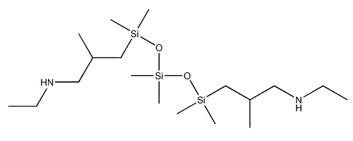 N-乙基氨基异丁基封端的聚二甲基硅氧烷,Siloxanes and Silicones, di-Me, 2-methyl-3-(methylamino)propyl group-terminated