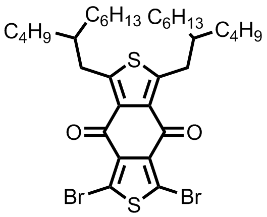 M8403,1,3-dibromo-5,7-bis(2-butyloctyl)-4H,8H-benzo[1,2-c:4,5-c']dithiophene-4,8-dione