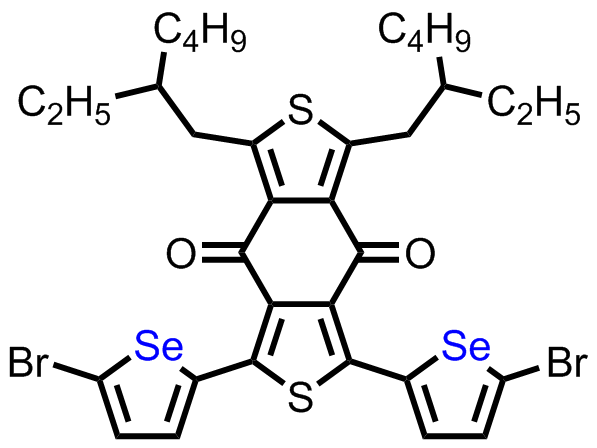 M8407,1,3-bis(5-bromo-4-chlorothiophen-2-yl)-5,7-bis(2-ethylhexyl)benzo[1,2-c:4,5-c']dithiophene-4,8-dione