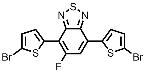 M8481,4,7-bis(5-bromothiophen-2-yl)-5-fluorobenzo[c][1,2,5]thiadiazole