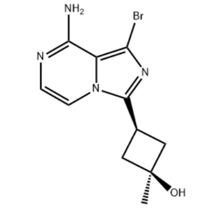 3-(8-AMINO-1-BROMO-IMIDAZO[1,5-A]PYRAZIN-3-YL)-1-METHYL-CYCLOBUTANOL