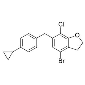4-溴-7-氯-6-[(4-环丙基苯基)甲基]-2,3-二氢-苯并呋喃,4-bromo-7-chloro-6-[(4-cyclopropylphenyl)methyl]-2,3-dihydro-1-benzofuran