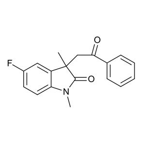 5-氟-1,3-二甲基-3-(2-氧代-2-苯甲基)吲哚啉-2-酮