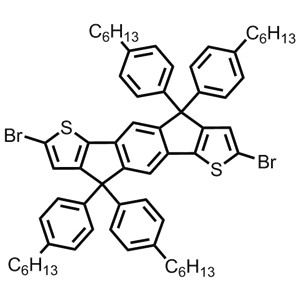 M8301,2,7-dibromo-4,4,9,9-tetrakis(4-hexylphenyl)-4,9-dihydro-s-indaceno[1,2-b:5,6-b