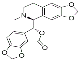 右旋比扣扣灵碱;(+)-荷包牡丹碱;右旋荷包牡丹碱,(+)-Bicuculline;D-Bicuculline; NSC 3219