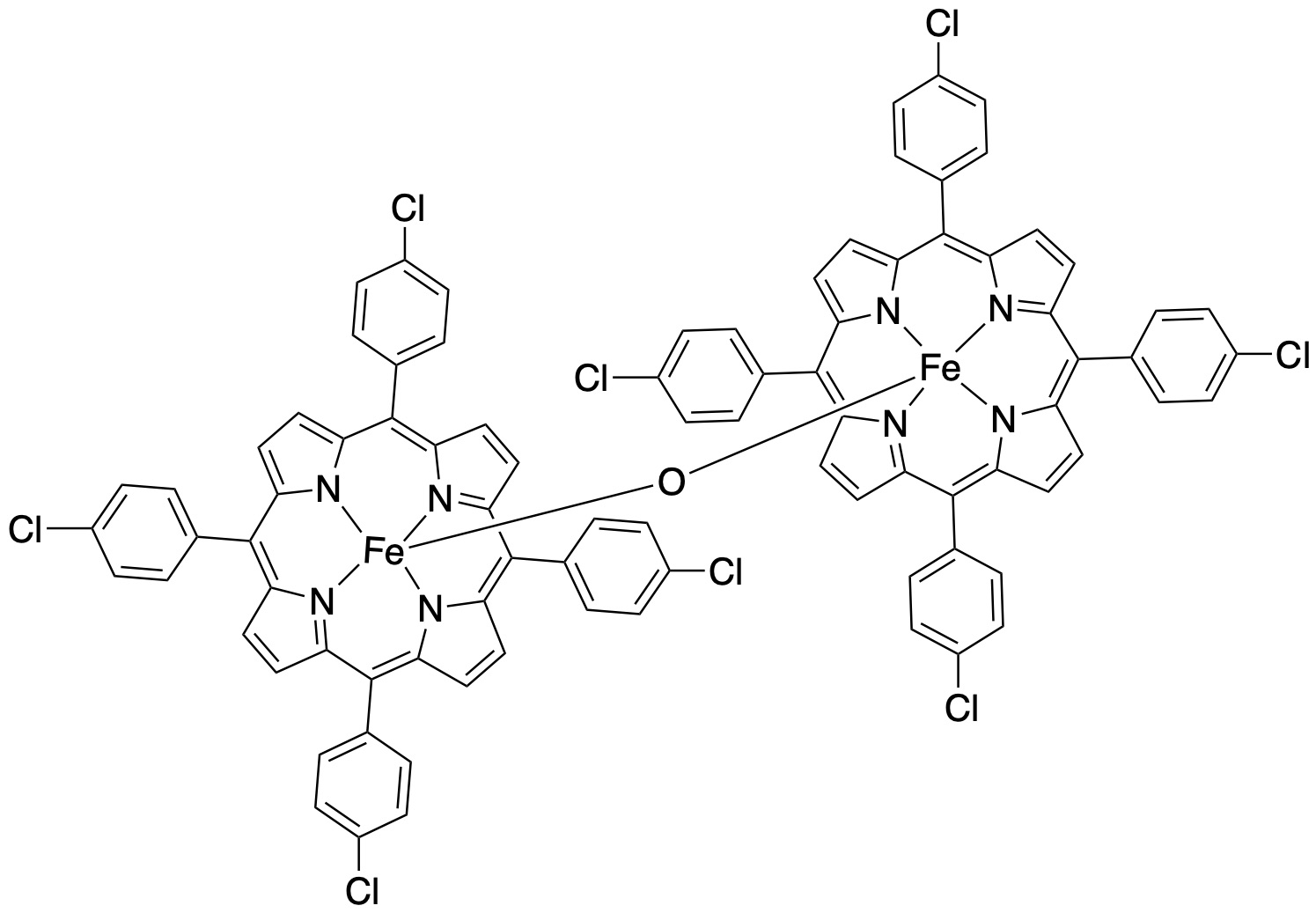 μ-氧-双四对氯苯基卟啉铁,Iron(III) meso-tetrakis(4-chlorophenyl)porphine-μ-oxo dimer