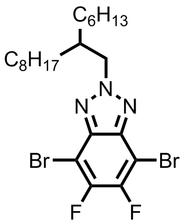 M8522,4,7-dibromo-5,6-difluoro-2-(2-hexyldecyl)-2H-benzo[d][1,2,3]triazole