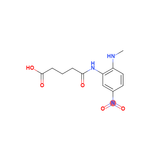 5-[[2-(甲基氨基)-5-硝基苯基]氨基]-5-氧代-戊酸,5-[2-(methylamino)-5-nitroanilino]-5-oxopentanoic acid