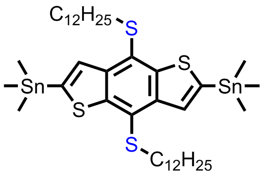 M7013,(4,8-bis(dodecylthio)benzo[1,2-b:4,5-b']dithiophene-2,6-diyl)bis(trimethylstannane)