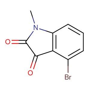 4-溴-1-甲基吲哚-2,3-二酮,4-bromo-1-methylindoline-2,3-dione