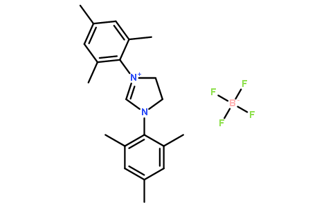 1,3-雙(2,4,6-三甲苯基)-4,5-二氫咪唑鎓四氟硼酸鹽,1,3-bis(2,4,6-trimethylphenyl)-4,5-dihydroimidazol-1-ium,tetrafluoroborate