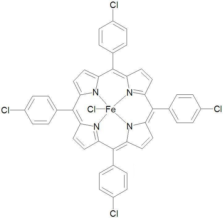 四对氯苯基卟啉铁,5,10,15,20-tetra(p-chlorophenyl)porphyrin iron(III) chloride