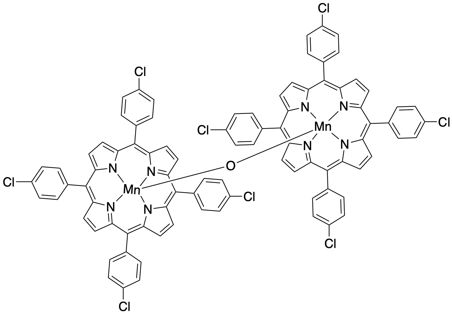 雙四對氯代苯基卟啉錳,manganese(III)meso-tetrakis(4-chlorophenyl)porphine-μ-oxodimer