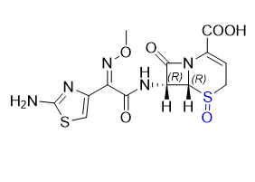 頭孢唑肟雜質(zhì)02,(6R,7R)-7-((Z)-2-(2-aminothiazol-4-yl)-2-(methoxyimino)acetamido)-8-oxo-5-thia-1-azabicyclo[4.2.0]oct-2-ene-2-carboxylic acid 5-oxide