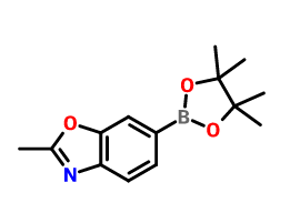 2-甲基苯并噁唑-6-硼酸頻哪醇酯,2-Methyl-6-(4,4,5,5-Tetramethyl-1,3,2-Dioxaborolan-2-Yl)Benzo[D]Oxazole