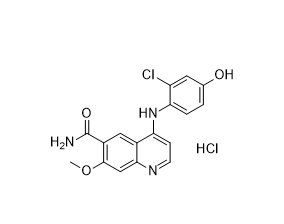 侖伐替尼雜質(zhì)02（鹽酸鹽）,4-((2-chloro-4-hydroxyphenyl)amino)-7-methoxyquinoline-6-carboxamide hydrochloride