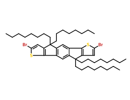 四辛基-引达省并二噻吩-双溴,2-Br-4,9-dihydro-4,4,9,9-tetraoctyl-s-indaceno[1,2-b;5,6-b']dithiophene
