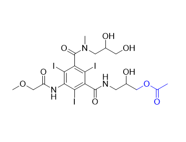 碘普羅胺雜質(zhì)04,3-(3-((2,3-dihydroxypropyl)(methyl)carbamoyl)-2,4,6-triiodo-5-(2-methoxyacetamido)benzamido)-2-hydroxypropyl acetate