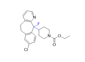 氯雷他定杂质06,ethyl 4-(8-chloro-11-fluoro-6,11-dihydro-5H-benzo[5,6]cyclohepta[1,2-b]pyridin-11-yl)piperidine-1-carboxylate