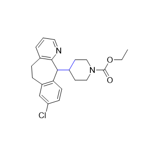 氯雷他定杂质12,ethyl 4-(8-chloro-6,11-dihydro-5H-benzo[5,6]cyclohepta[1,2-b]pyridin-11-yl)piperidine-1-carboxylate