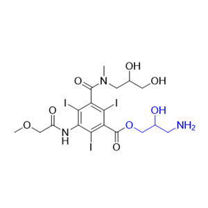 碘普羅胺雜質03,3-amino-2-hydroxypropyl 3-((2,3-dihydroxypropyl)(methyl)carbamoyl)-2,4,6-triiodo-5-(2-methoxyacetamido)benzoate