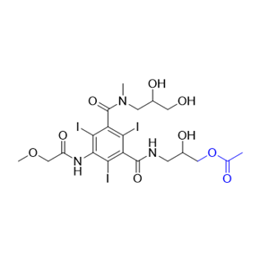 碘普羅胺雜質(zhì)04,3-(3-((2,3-dihydroxypropyl)(methyl)carbamoyl)-2,4,6-triiodo-5-(2-methoxyacetamido)benzamido)-2-hydroxypropyl acetate