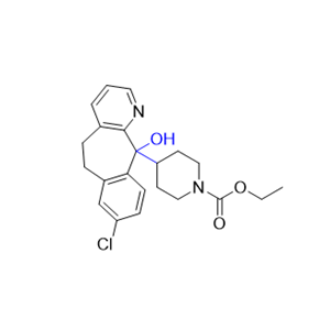 氯雷他定杂质01,ethyl 4-(8-chloro-11-hydroxy-6,11-dihydro-5H-benzo[5,6]cyclohepta[1,2-b]pyridin-11-yl)piperidine-1-carboxylate