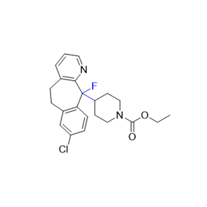 氯雷他定杂质06,ethyl 4-(8-chloro-11-fluoro-6,11-dihydro-5H-benzo[5,6]cyclohepta[1,2-b]pyridin-11-yl)piperidine-1-carboxylate