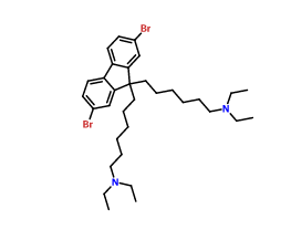 2,7-二溴-9,9-雙（6-（N，N-二乙基氨基）己基）芴,2,7-dibromo-9,9-bis(6-(N,N-diethylamino)hexyl)fluorene