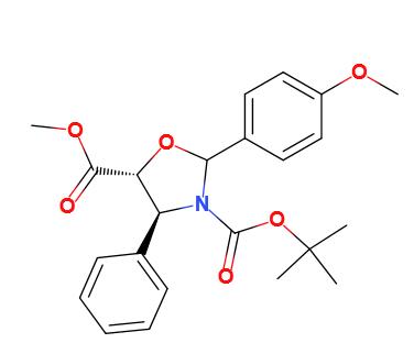 (4S,5R)-3-叔丁氧基-2-(4-甲氧基苯基)-4-苯基-5-噁唑烷羧酸,(4S,5R)-3-tert-butoxycarbony-2-(4-anisy)-4-phenyl-5-oxazolidinecarboxylate