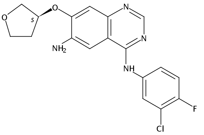 N4-(3-氯-4-氟苯基)-7-[[(3S)-四氢-3-呋喃基]氧基]-4,6-喹唑啉二胺,N4-(3-Chloro-4-fluorophenyl)-7-[[(3S)-tetrahydro-3-furanyl]oxy]-4,6-quinazolinediamine