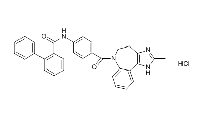 盐酸考尼伐坦,N-[4-(2-Methyl-4,5-dihydro-3H-imidazo[4,5-d][1]benzazepine-6-carbonyl)phenyl]-2-phenylbenzamide hydrochloride