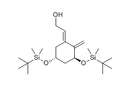 (E)-2-((3S,5R)-3,5-雙((叔丁基二甲基硅基)氧代)-2-甲烯基亞環(huán)己基)乙基-1-醇,(E)-2-((3S,5R)-3,5-bis((tert-butyldimethylsilyl)oxy)-2-methylenecyclohexylidene)ethan-1-ol