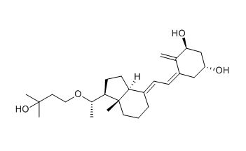 马沙骨化醇,(1R,3S,Z)-5-(2-((1S,3aS,7aS,E)-1-((S)-1-(3-hydroxy-3-methylbutoxy)ethyl)-7a-methyloctahydro-4H-inden-4-ylidene)ethylidene)-4-methylenecyclohexane-1,3-diol