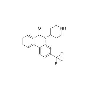 N-（哌啶-4-基）-4'-(三氟甲基)-[1,1'-联苯]-2-甲酰胺  洛美他派中间体B