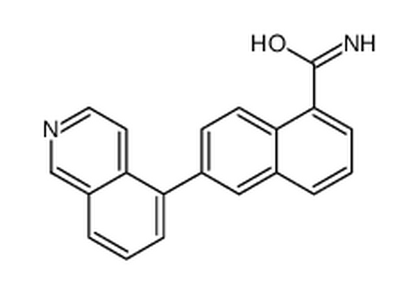 6-(5-异喹啉)-1-萘羧酰胺,6-isoquinolin-5-ylnaphthalene-1-carboxamide