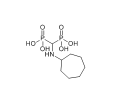 因卡磷酸,((cycloheptylamino)methylene)bis(phosphonic acid)