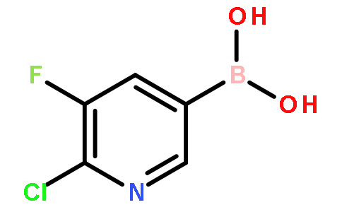 2-氯-3-氟吡啶-5-硼酸,(6-chloro-5-fluoropyridin-3-yl)boronic acid