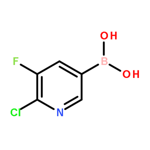 2-氯-3-氟吡啶-5-硼酸,(6-chloro-5-fluoropyridin-3-yl)boronic acid