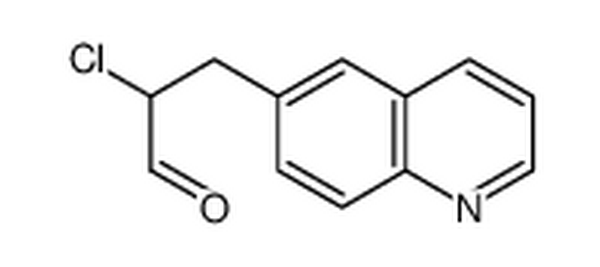 2-氯-3-(喹啉-6-基)丙醛,2-chloro-3-quinolin-6-ylpropanal