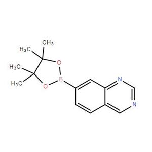 7-频哪醇硼酸酯喹唑啉,7-(4,4,5,5-tetramethyl-1,3,2-dioxaborolan-2-yl)quinazoline