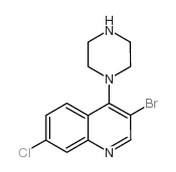 3-溴-7-氯-4-(1-哌嗪)喹啉,3-bromo-7-chloro-4-piperazin-1-ylquinoline