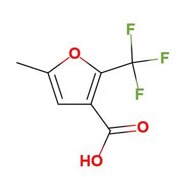 5-甲基-2-(三氟甲基)-3-呋喃甲酸,5-methyl-2-(trifluoromethyl)furan-3-carboxylic acid