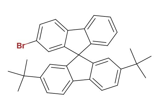 2-溴-2,7-二叔丁基-9,9-螺二芴,2-bromo-2',7'-ditert-butyl-9,9'-spirobi[fluorene]