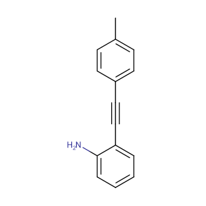 2 -(甲基苯乙炔基)苯胺,2-(p-tolylethynyl)aniline