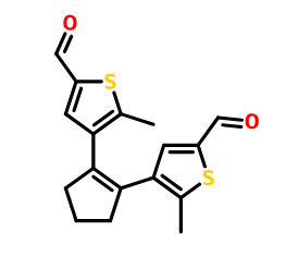 4,4-(环戊二烯-1-烯-1,2-叉基)二(5-甲基噻吩-2-甲醛),4,4'-(Cyclopent-1-ene-1,2-diyl)bis(5-methylthiophene-2-carbaldehydE)