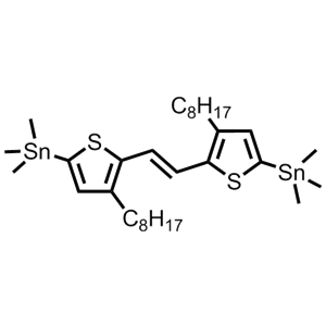 C32H56S2Sn2,(E)-1,2-bis(3-octyl-5-(trimethylstannyl)thiophen-2-yl)ethene