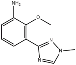 2-甲氧基-3-(1-甲基-1H-1,2,4-三唑-3-基)苯胺,2-methoxy-3-(1-methyl-1H-1,2,4-triazol-3-yl)aniline