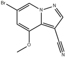 6-溴-4-甲氧基吡唑并[1,5-A]吡啶-3-甲腈,6-bromo-4-methoxypyrazolo[1,5-a]pyridine-3-carbonitrile